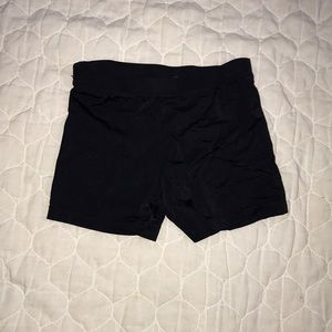 Black gymnastic shorts